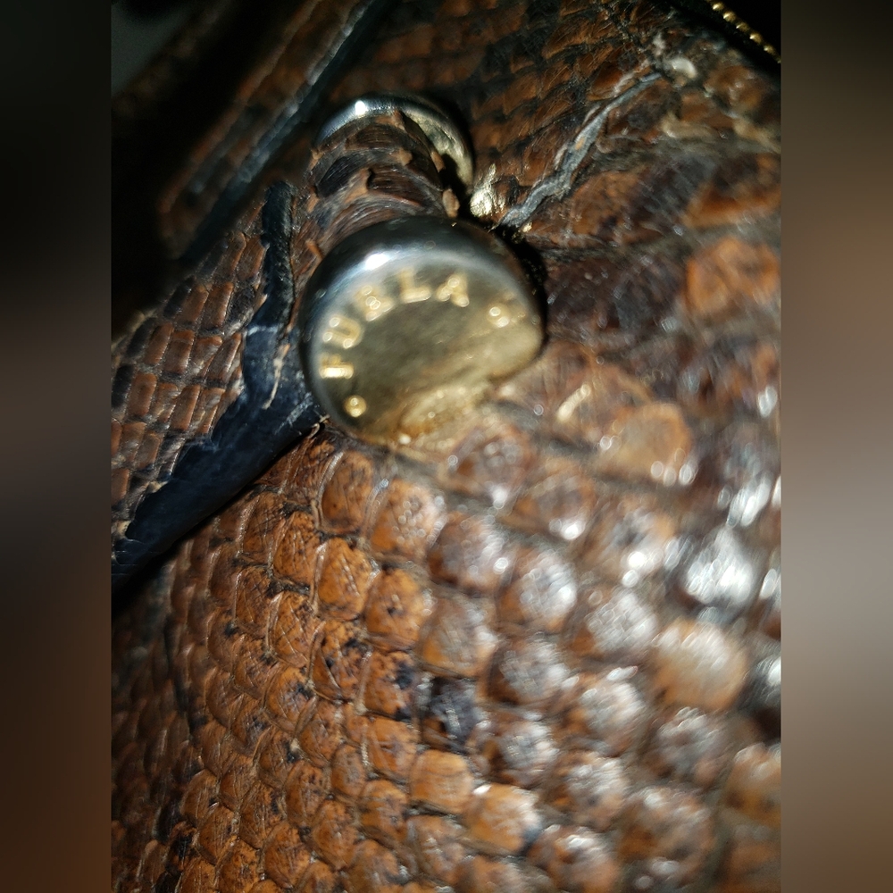 Furla Rare Python Handbag NWOT - Picture 6 of 13